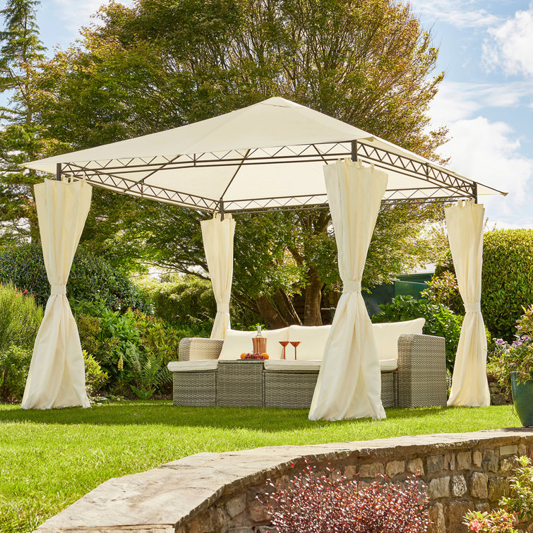 Dakota Fields Tuoi 3m x 3m Steel Patio Gazebo Wayfair.co.uk